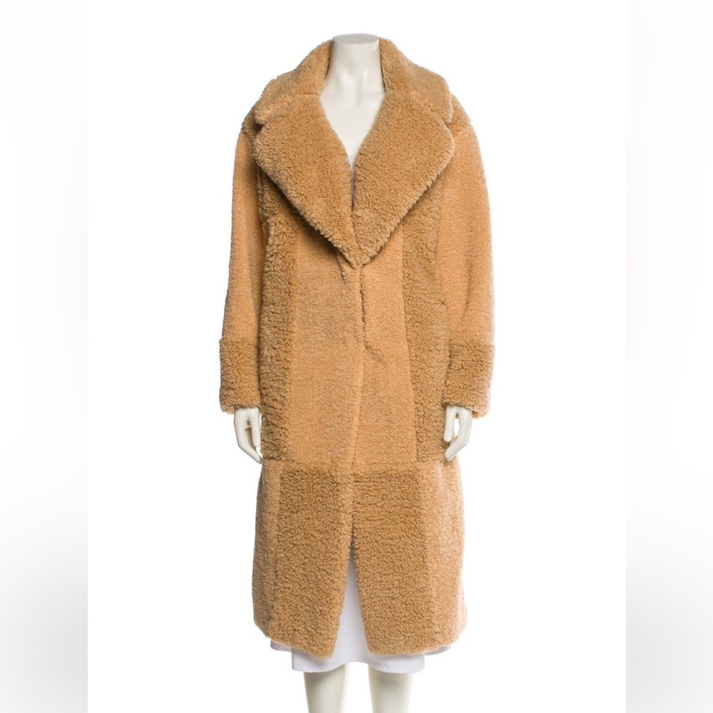 ALC Women's Tan Teddy Coat XS